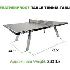 Kettler Tischtennisplatte Eden Outdoor Grau