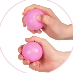 KiddyMoon 1200 ∅ 6cm kinder bälle für bällebad spielbälle baby Plastikbälle Made In EU, Gelb/Grün/Blau/Rot/Orange