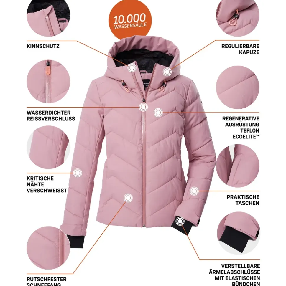 KILLTEC KSW 31 Skijacke Rosenholz 42