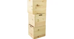 Kistenkolli Altes Land Holzkiste 3er Set braun