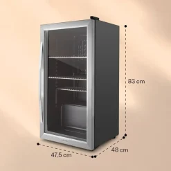 Klarstein Beersafe XXL Getränkekühlschrank (80 l, 830 mm hoch, Edelstahl)