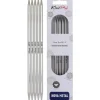 KnitPro Nadelspiel 6 mm Silber 5 St.