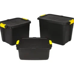 Kreher Aufbewahrungsbox TOUGH 42 l 1-tlg. Schwarz