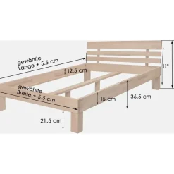 Krok Wood Julia 180 x 200 cm Transparent