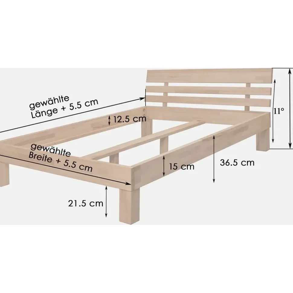 Krok Wood Julia 180 x 200 cm Transparent