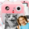 krumad Mini Sofortbildkamera mit Drucker – 2in1 Kinderkamera & Fotodrucker, Bluetooth, Spiele, Video/Musik, Smartphone-Druck