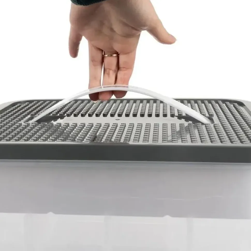 Kruzzel Stapelbox 35 l 4-tlg. transparent