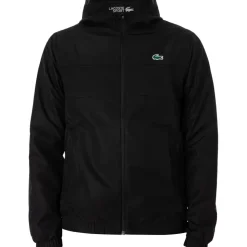 Lacoste Water-Repellent Sport Track Jacket schwarz L
