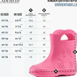 Ladeheid LA-CA-01 Gummistiefel Grün 32/33