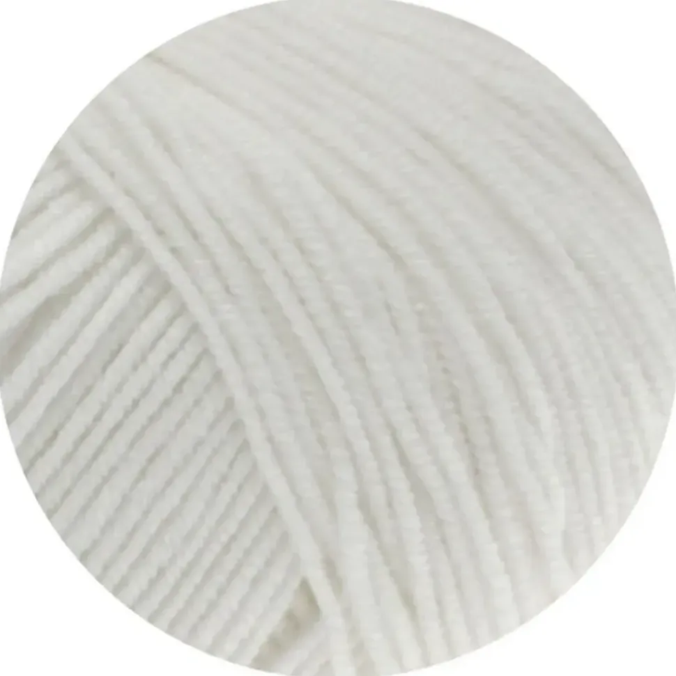 Lana Grossa Häkelwolle Cool Wool Weiß 50 g