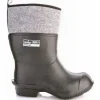 Lemigo Filzstiefel Gummistiefel Schwarz 48