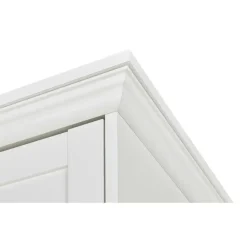 les tendances Drehtürenschrank Landwood 120 x 200 x 51 cm Weiß