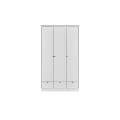 les tendances Drehtürenschrank Landwood 120 x 200 x 51 cm Weiß