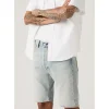 Levi's Bermudas "501 ORIGINAL SHORTS", Herren, Gr. 33, N-Gr, blau (never on time shorts), Denim/Jeans, Obermaterial: 99% Baumwolle, 1% Elasthan, unifarben, normal kniefrei, Hosen Bermudas, Jeans-Bermudas mit Stretch, der Klassiker 501 ORIGINAL