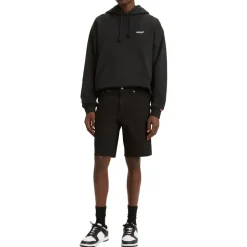 Levi's 405 Standard Kurze Jeans All Black Adv Sho 34 10