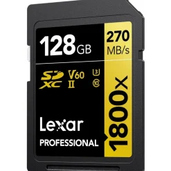 Lexar Professional SDXC Gold 128GB 1800x UHS-II V60 2er-Pack