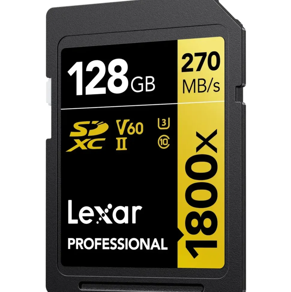 Lexar Professional SDXC Gold 128GB 1800x UHS-II V60 2er-Pack