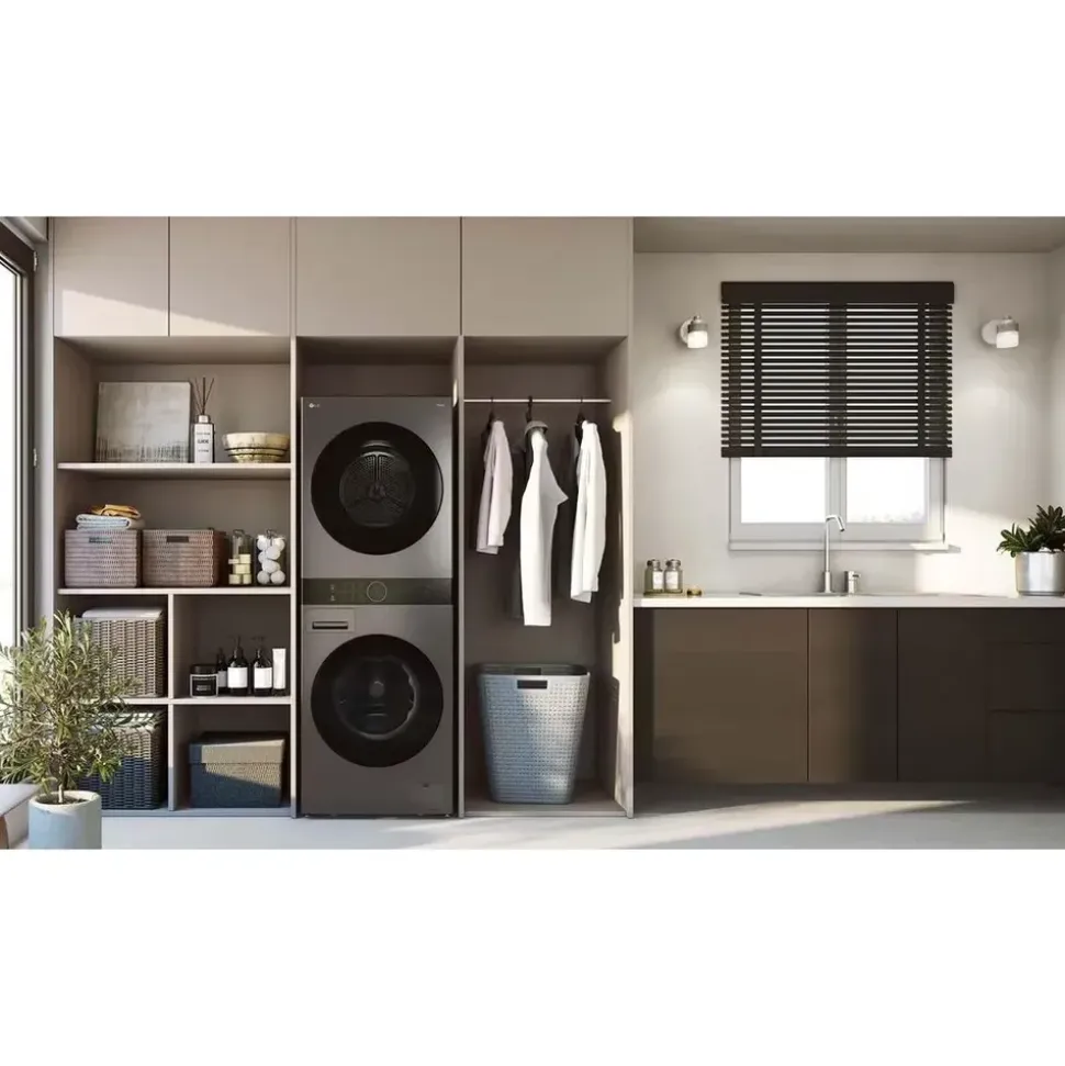 LG WashTower WT1210BBF Wasch/Trocken-Säule (12 kg / 10 kg, 1350 U/min)