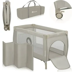 lionelo Stefi Plus Reisebett, Beige Cappuccino