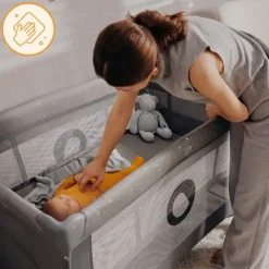 lionelo Stefi Plus Reisebett, Beige Cappuccino