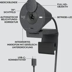 Logitech Brio 300 graphite