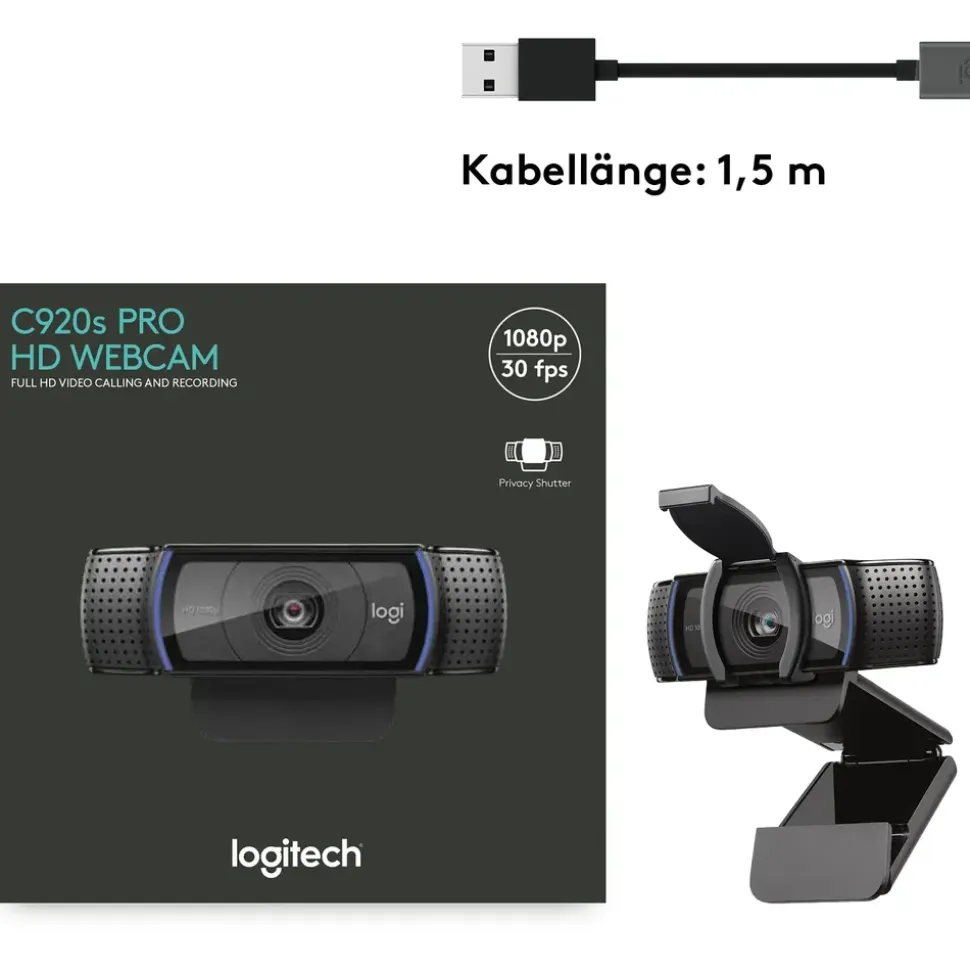 Logitech C920s Pro HD