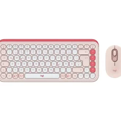 Logitech POP Icon Combo DE Rose und Off-White