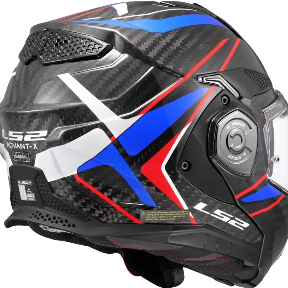 LS2 ADVANT X CARBON FUTURE II Gloss White/Blue