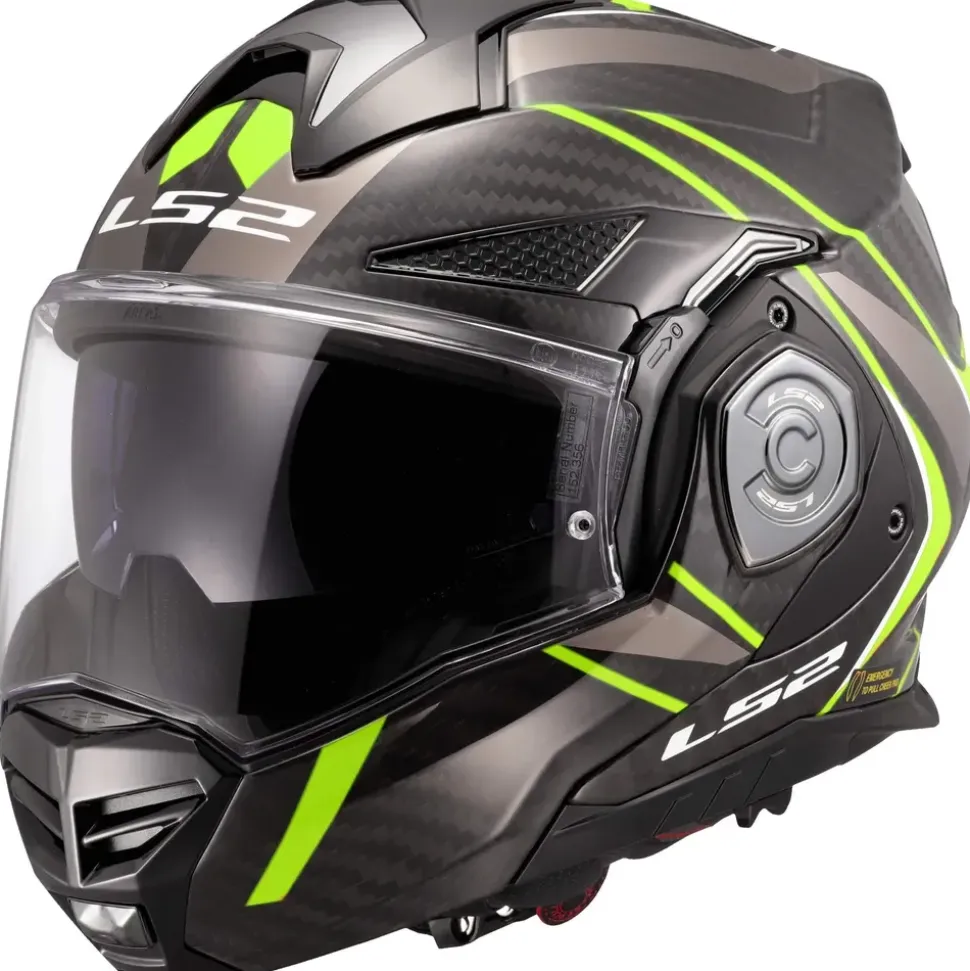 LS2 FF901 Advant X Carbon Future II Gloss Yellow XXL