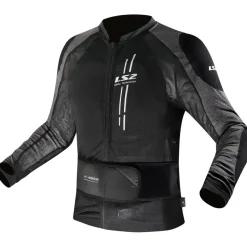 LS2 X-Armor Jacke Schwarz/Silber 4XL
