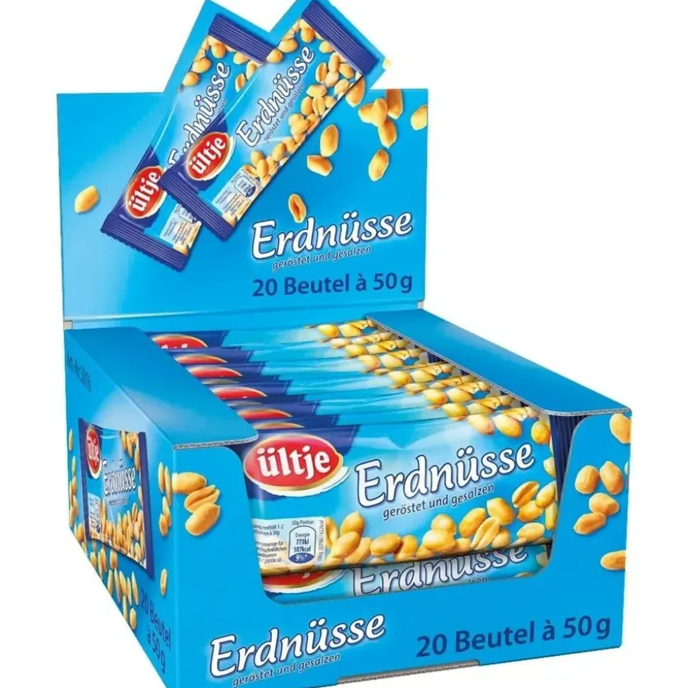 ültje geröstet und gesalzen Erdnüsse 20x 50,0 g