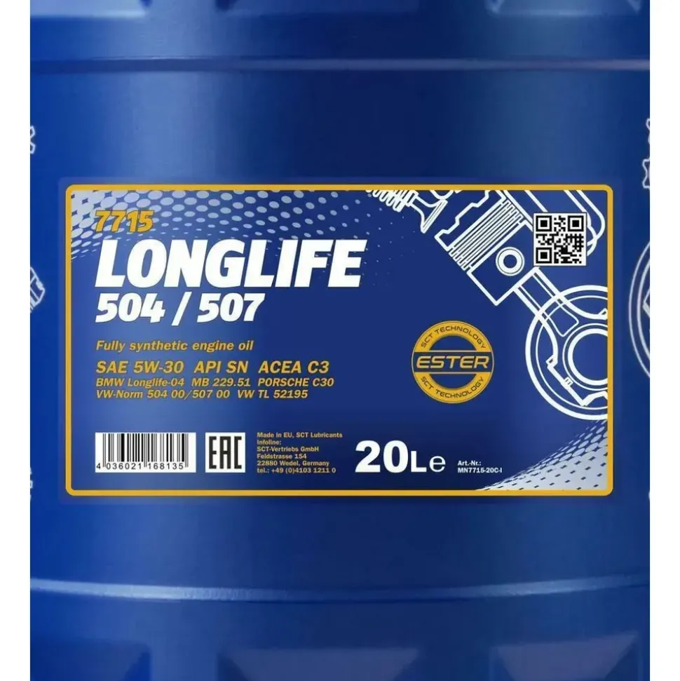 Mannol Longlife 504/507 5W-30 7715 10 l