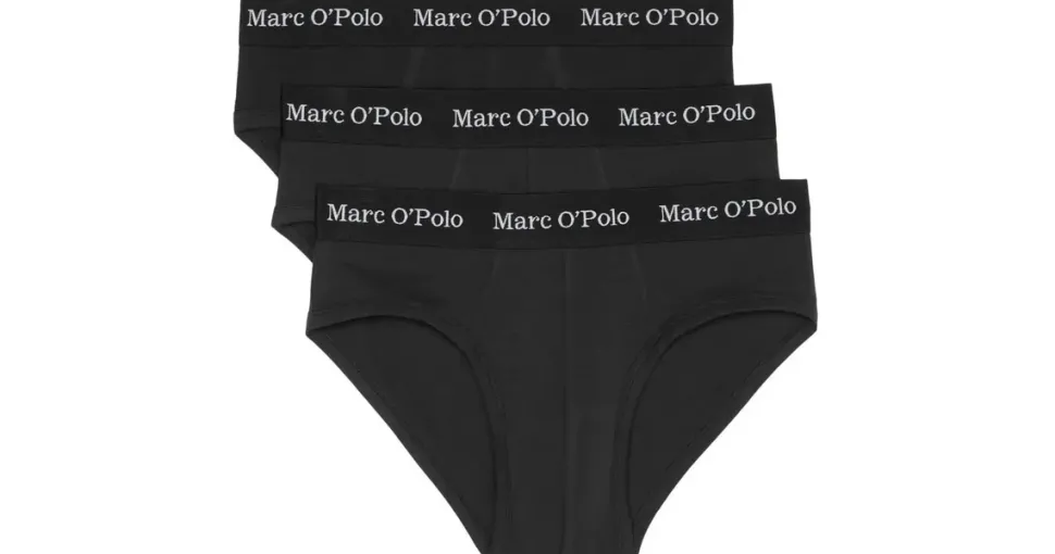 Marc O'Polo Slip Essentials schwarz/weiß S 3er Pack