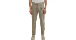 Marc O'Polo Tapered Fit Weite Hose 'MOROT JOGGER' - Marc O'Polo × DFB Travel Collection, Taupe, 32/32