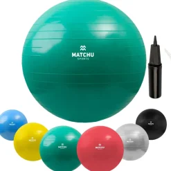 Matchu Sports Gymnastikball Grün 65 cm