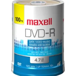 Maxell DVD-R 4.7 GB 6x Speed 100-pack