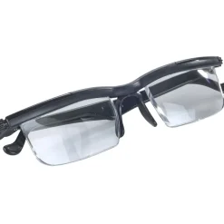 Maximex Seeplus Zoom Lesebrille, schwarz, einstellbar von +0,5 bis +4 Dioptrien,