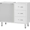 Möbel Kraft Langesee 66 x 58 x 30 cm weiß