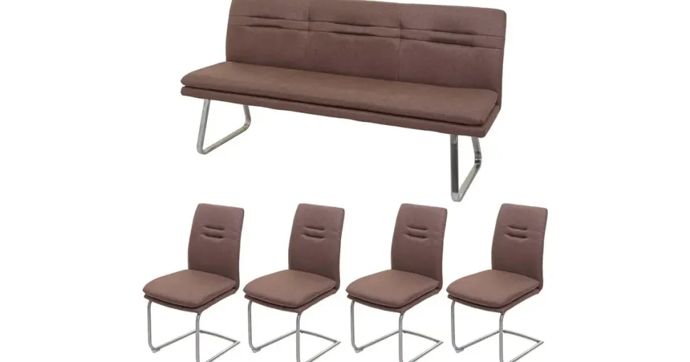 MCW Esszimmer-Set braun 180cm