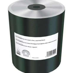 MediaRange CD-R 700MB|80min 52-fache Schreibgeschwindigkeit, Silber, unbedruckt/blank, 100er Pack in Folie (Shrink)