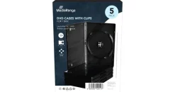 MediaRange 5er-Pack DVD-Hüllen für 1 Disc 14mm, schwarz