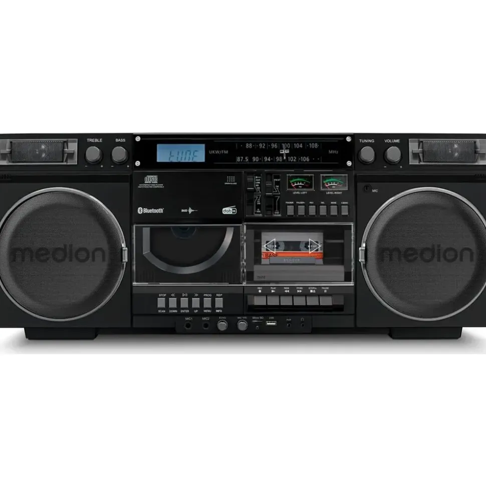 Medion LIFE® P66538 Retro-Boombox schwarz