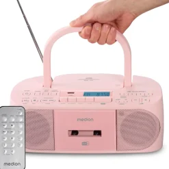 Medion MEDION® LIFE® DRX-1 Plus Boombox pink