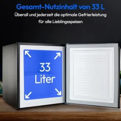 Medion Mini-Gefrierschrank MD37675 Grau
