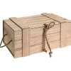Meinposten Holzkiste Trudi 30 x 11 x 20,5 cm 11-tlg. braun