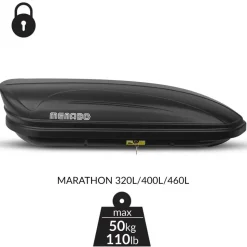 Menabo Marathon 400 schwarz matt