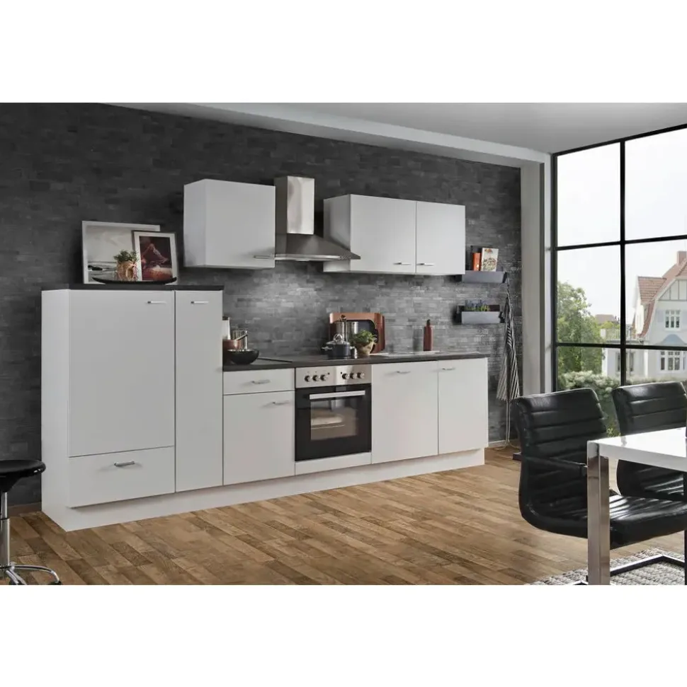 Menke Küchenzeile Classic 310 cm E-Geräte weiß