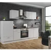 Menke Küchenzeile Classic 270 cm Weiß Marmor-Optik