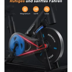 Merach Heimtrainer Fahrrad schwarz