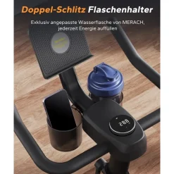 Merach Heimtrainer Fahrrad schwarz